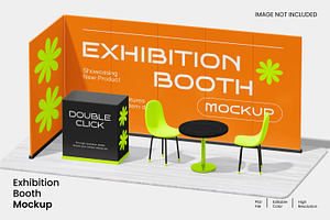 Exhibition Booth Mockup, an Advertising Mockup by Unerispace