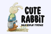 Cute Rabbit Typeface, a Script Font by Seemly Fonts (Thumbnail 1 of 5)