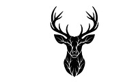 deer head wall mount silhouette, an Illustration by Amazin_art (Thumbnail 6 of 51)