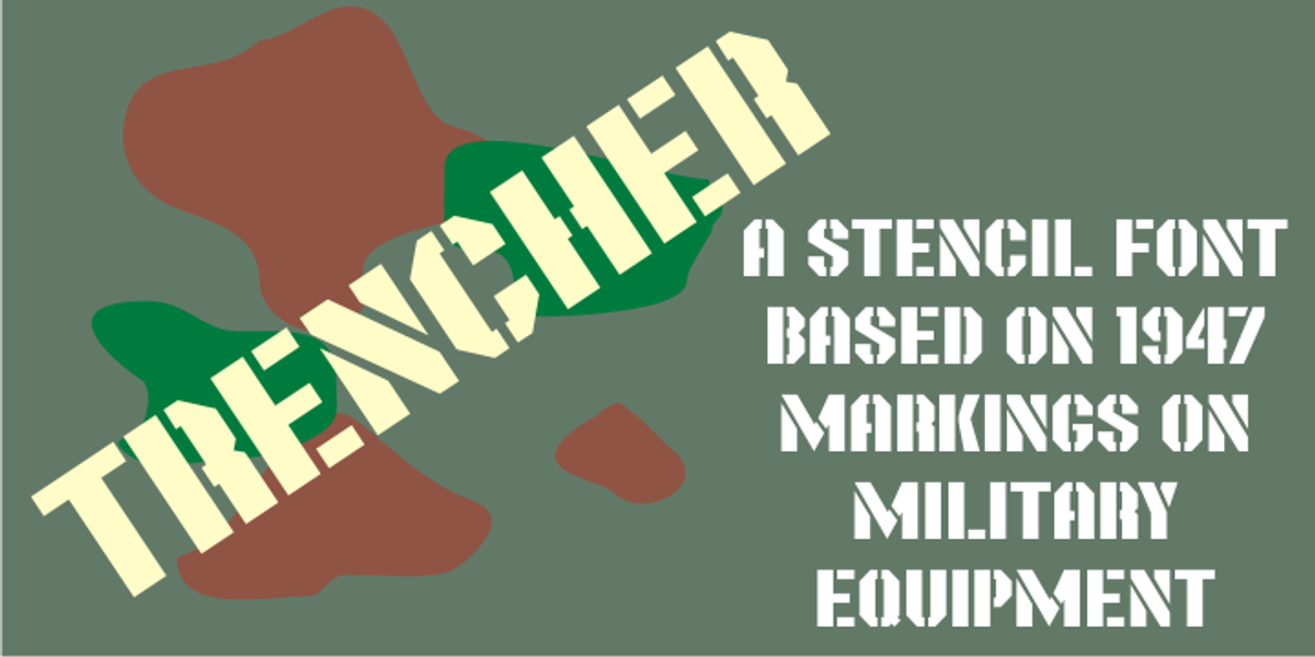 Trencher JNL, a Sans Serif Font by Jeff Levine Fonts