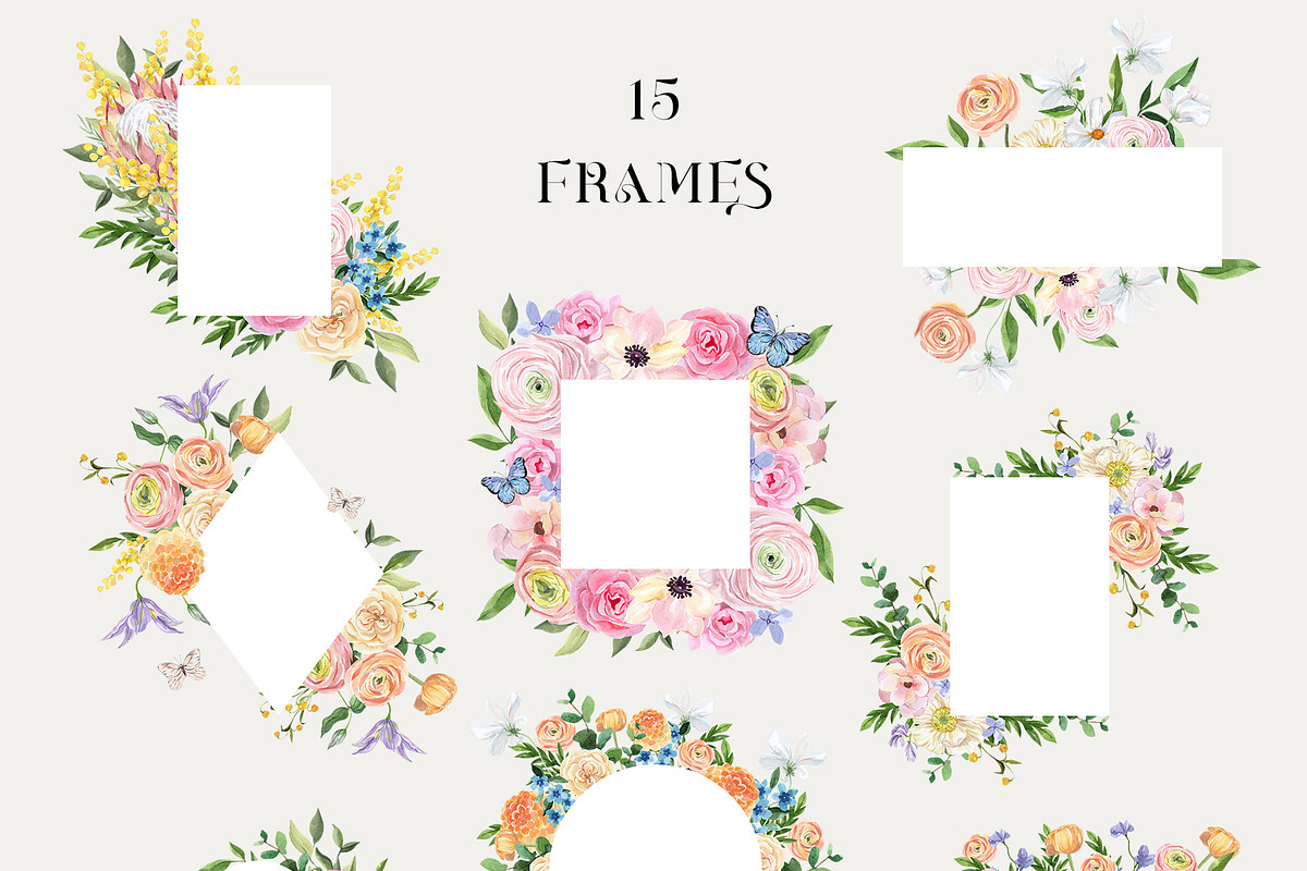 DREAMY Iridescent Summer Flowers, a Decorative Illustration by Catch the Dream Art (Photo 6 of 11)