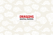 Chinese Dragon Digital Papers, a Pattern Graphic by ilonitta (Thumbnail 5 of 13)