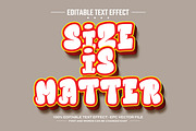Size matter editable text effect, a Layer Style Add-On by nicemorning (Thumbnail 1 of 3)