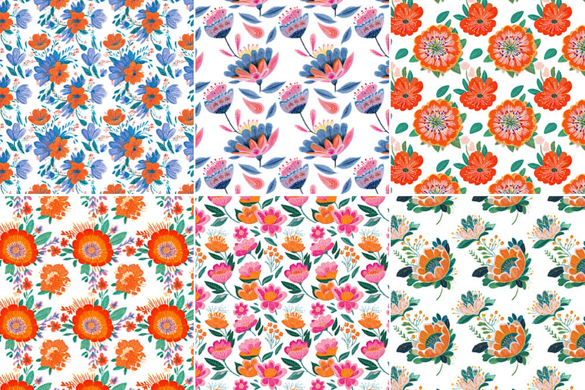 Abstract Boho Flowers Clipart Bundle, a Decorative Illustration by Nicole Branger Art (Photo 11 of 20)
