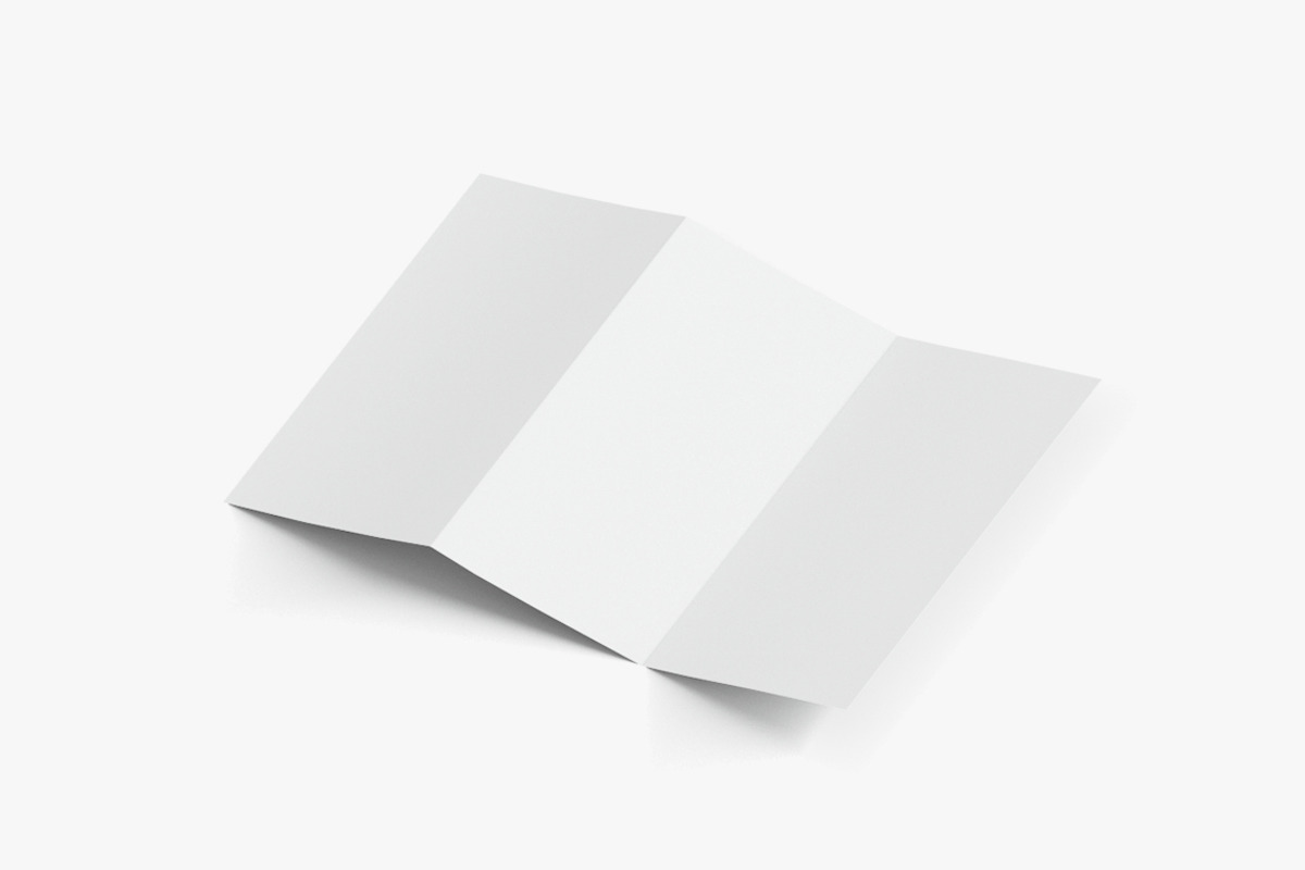 2 White Booklets Flyers 3DModel, an Object 3D Model by rebrandy (Photo 4 of 7)
