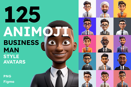 125 Animoji - Businessman, a Characters & Person 3D Model by Digital Blood