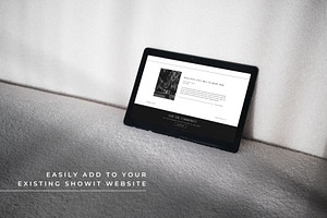 Showit Blog Template Design