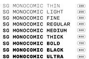 SG - MONOCOMIC, a Sans Serif Font by Studio Gulden (Thumbnail 16 of 20)