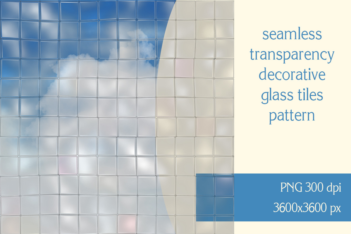 Transparency glass tiles pattern, a Texture Graphic by SunArt