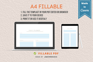 Daily Planner Template Canva
