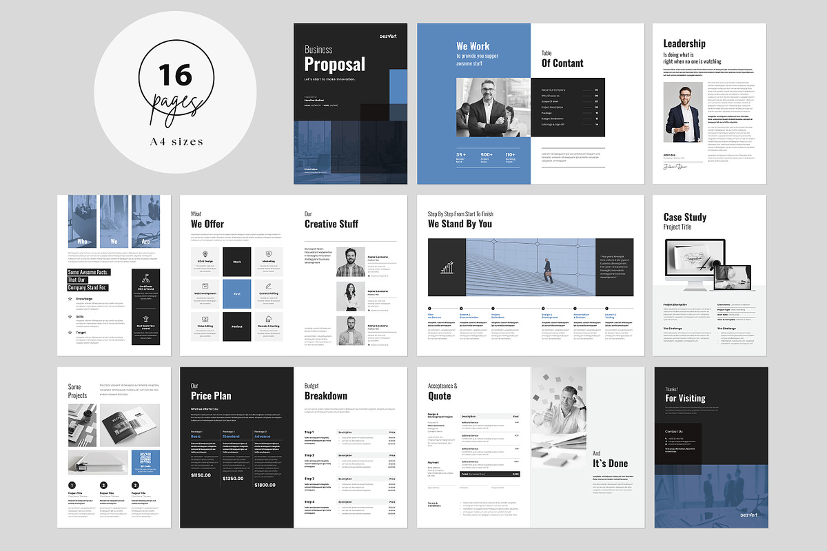 Business Proposal Template, Canva preview 8
