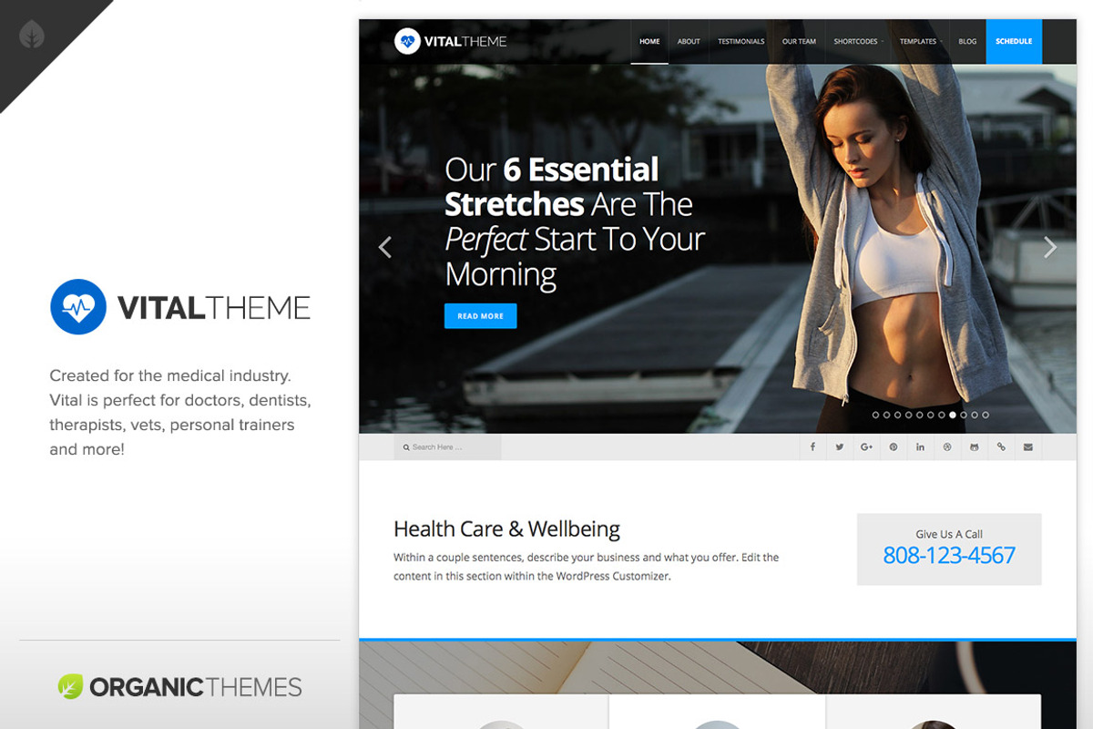 Vital Theme, a WordPress Template by Organic Themes