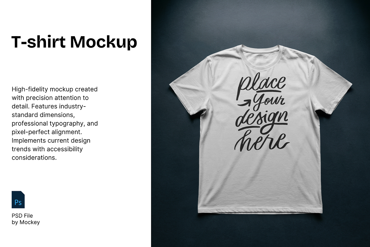 Men’s T-Shirt Mockup PSD, a Shirt Mockup by mockeyai (Photo 1 of 3)