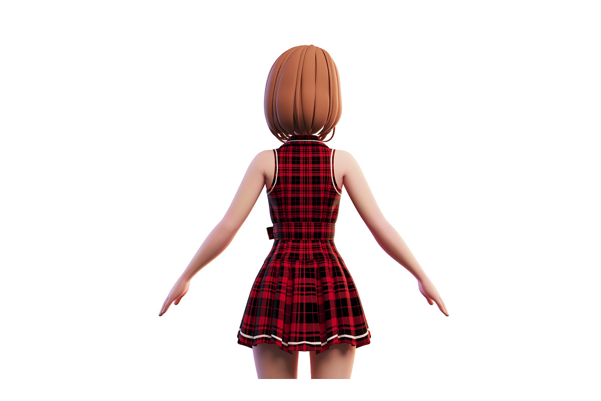 3D Stylized Girl_SG3FC, a Characters & Person 3D Model by LomellRueca (Photo 10 of 23)