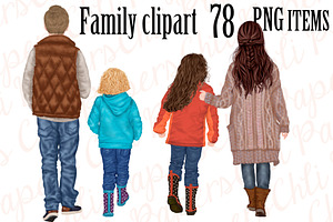 Family Clip Art,Custom Family Png