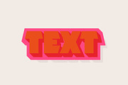 Retro Pop 3D Text Effect, a Layer Style Add-On by Mego-studio (Thumbnail 2 of 3)