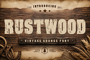 Rustwood - Grunge Bold Font, a Slab Serif Font by Limited.studio (Thumbnail 1 of 5)