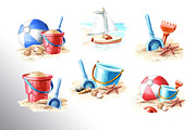On the Sunny Sand, a Seasonal Illustration by Daria Ustiugova (Thumbnail 3 of 11)