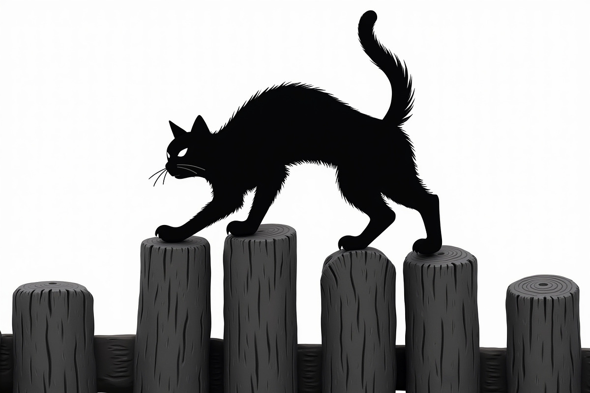 Elegant Cat  Silhouette Bundle, an Object Graphic by hafijul (Photo 11 of 11)