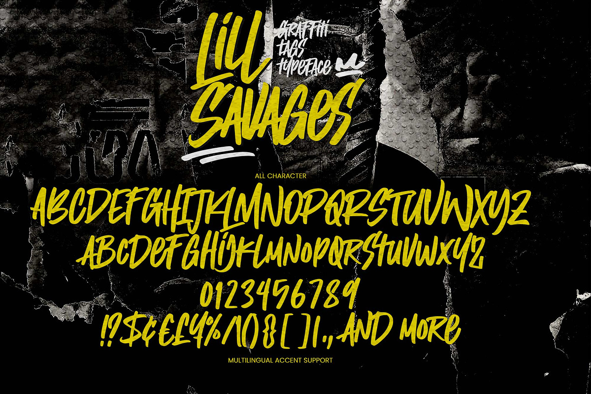 Lill Savages – Graffiti Typeface, a Handwritten Font by Gassstype (Photo 6 of 8)