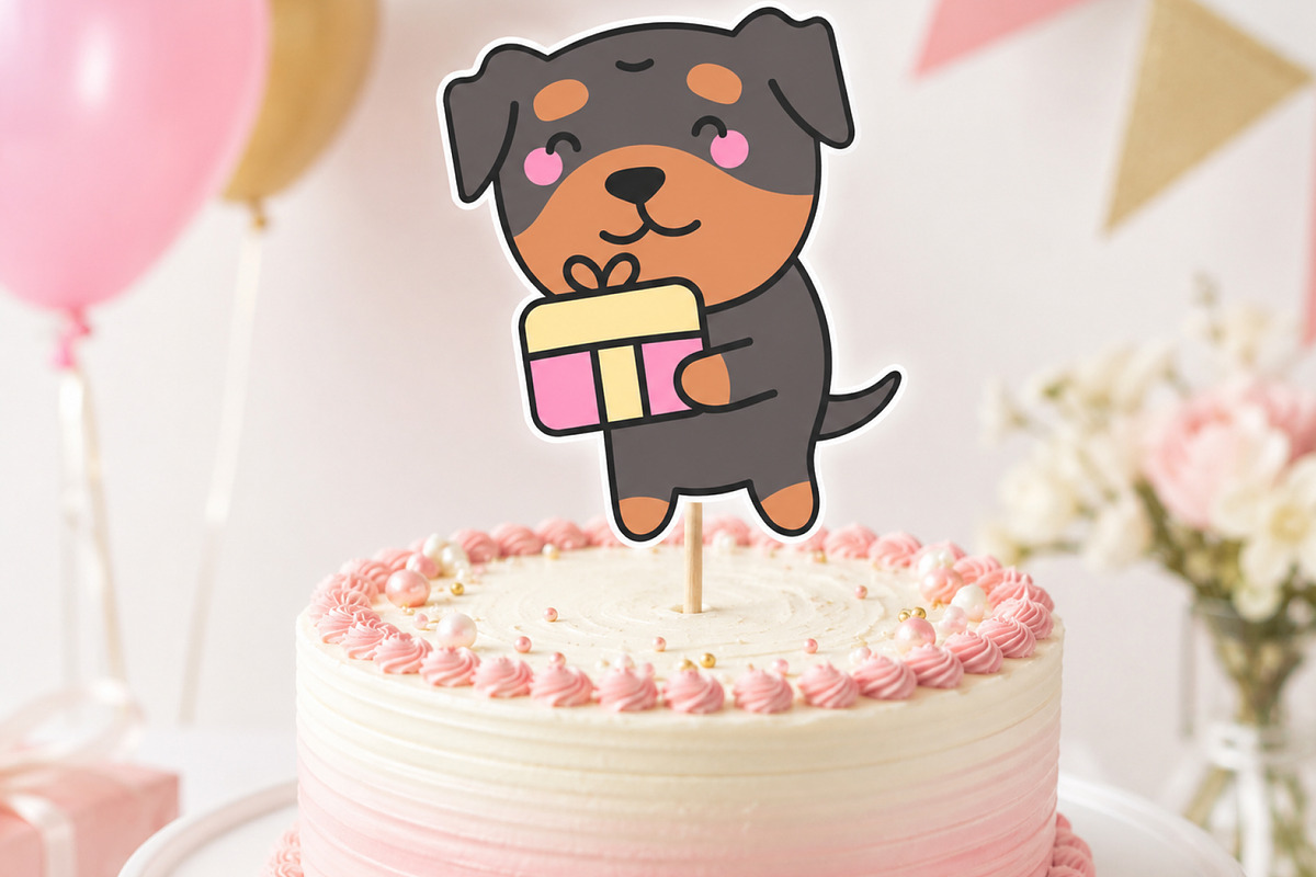 Rottweiler Dog Clipart, an Animal Illustration by Palau (Photo 2 of 10)