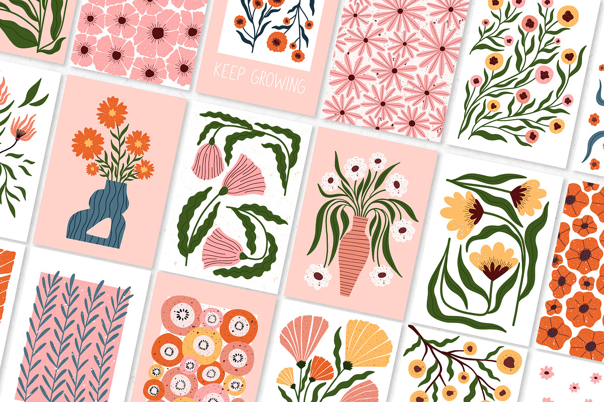 Modern Bloom | Floral Art Posters 1, a Decorative Illustration by roskque (Photo 3 of 10)
