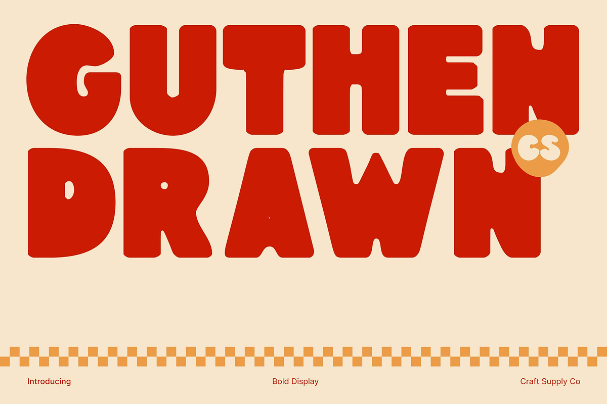 CS Guthen Drawn, a Sans Serif Font by Craft Supply Co. (Photo 1 of 8)