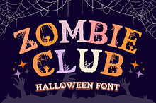 Zombie Club is a Halloween font