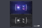 Hud Ui Futuristic Template, Cyber, a Technology Illustration by Andrew_Derr (Thumbnail 3 of 5)