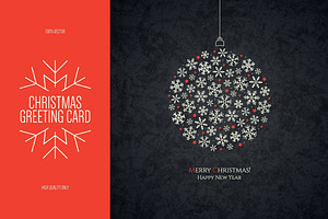 Christmas and New Year greeting card