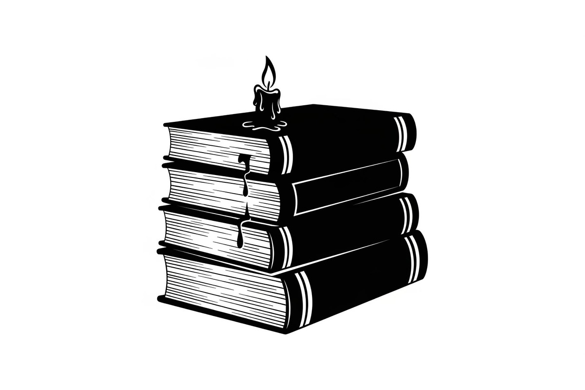 Vintage Book Stack Candle Bundle, an Illustration by jahid234 (Photo 20 of 31)