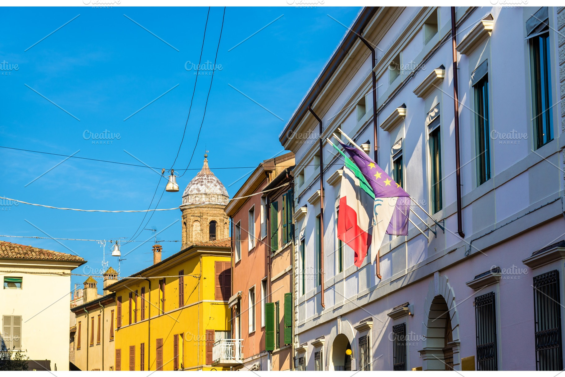 Buildings in the historic centre of ravenna italy stock photo containing, an Architecture Photo by Leonid Andronov