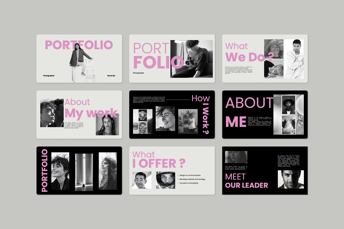 About Me – Portfolio PowerPoint, a Presentation Template by Premast (Photo 2 of 4)