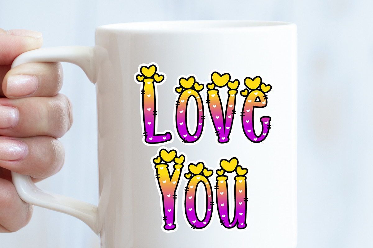 Minnie Heart Y-PP font, a Handwritten Font by KengGraphic (Photo 6 of 8)
