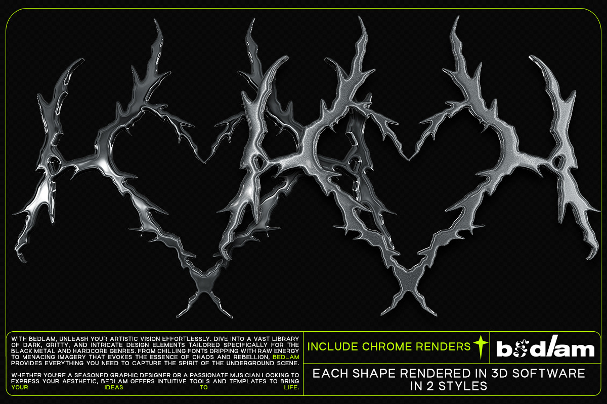Bedlam - Vector Shapes, Brushes, PNG, a Graphic by saintricchi (Photo 8 of 8)