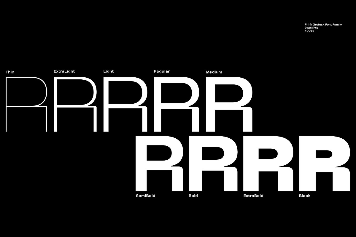 Frink Rio Modren Grotesk Font Family, a Sans Serif Font by Ryul Davidson (Photo 3 of 20)