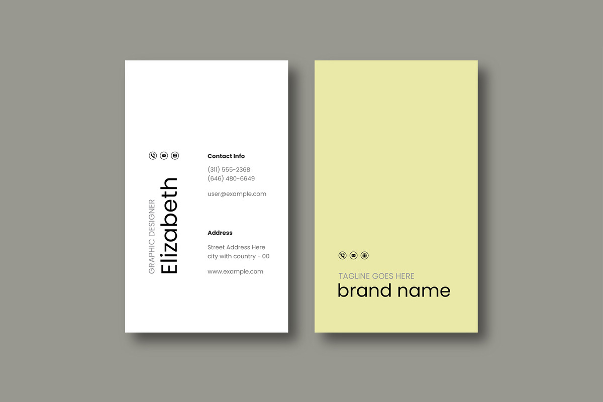 Minimalist ID Card Template preview 4