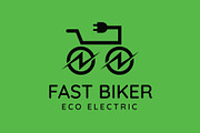 Fast Biker - Eco & E-Bike Logo, a Branding & Logo Template by Creattlle (Thumbnail 4 of 4)