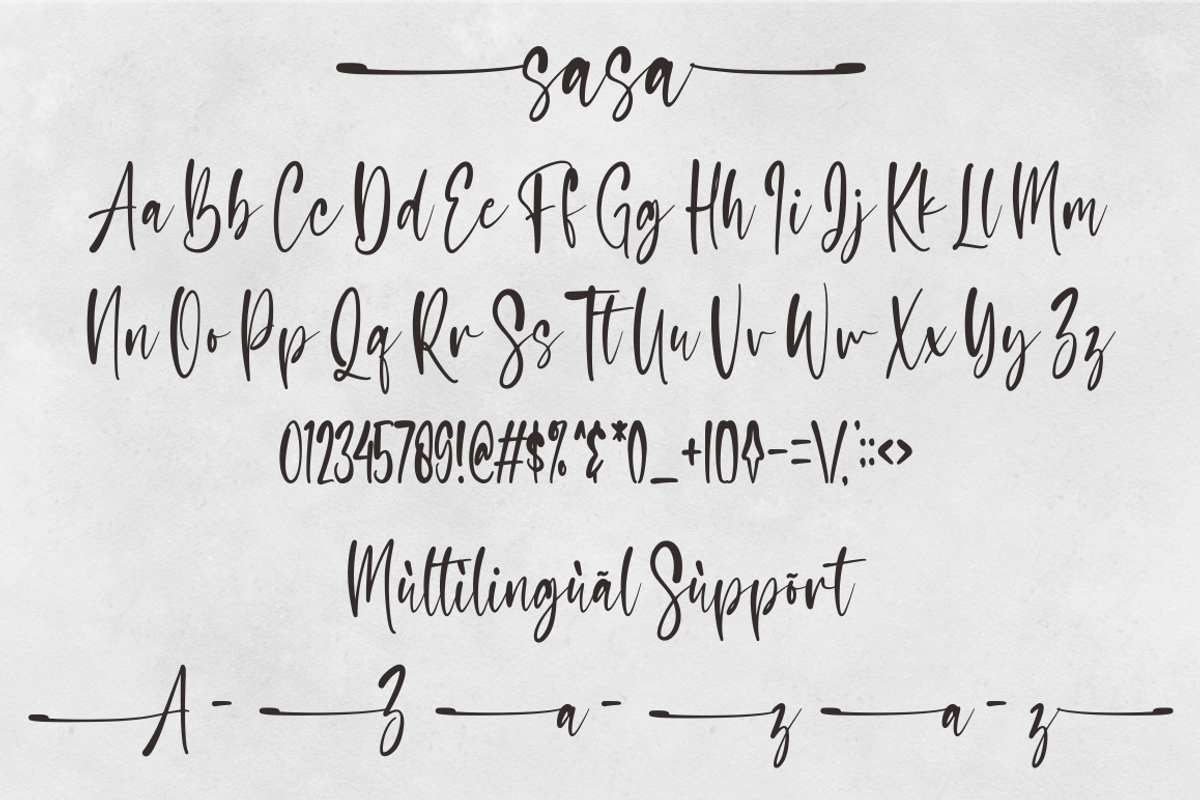 sasa, a Script Font by N (Photo 9 of 10)