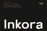 Inkora Sans - Modern Inky Display, a Sans Serif Font by Lettertype Studio (Thumbnail 1 of 14)