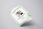 Floral Funeral Program Template, a Brochure Template by Template Shop (Thumbnail 2 of 5)