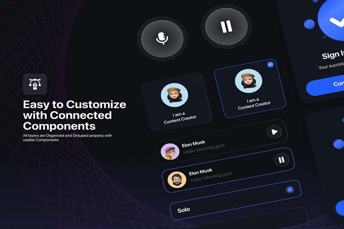 Voice AI - Voice AI UI Kit, an UI Kit Template by Lumina_ui_ux202 (Photo 3 of 8)