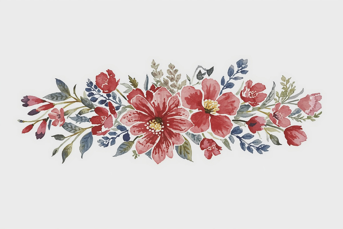 Spring Watercolor Flowers, an Illustration by jahid234 (Photo 13 of 15)