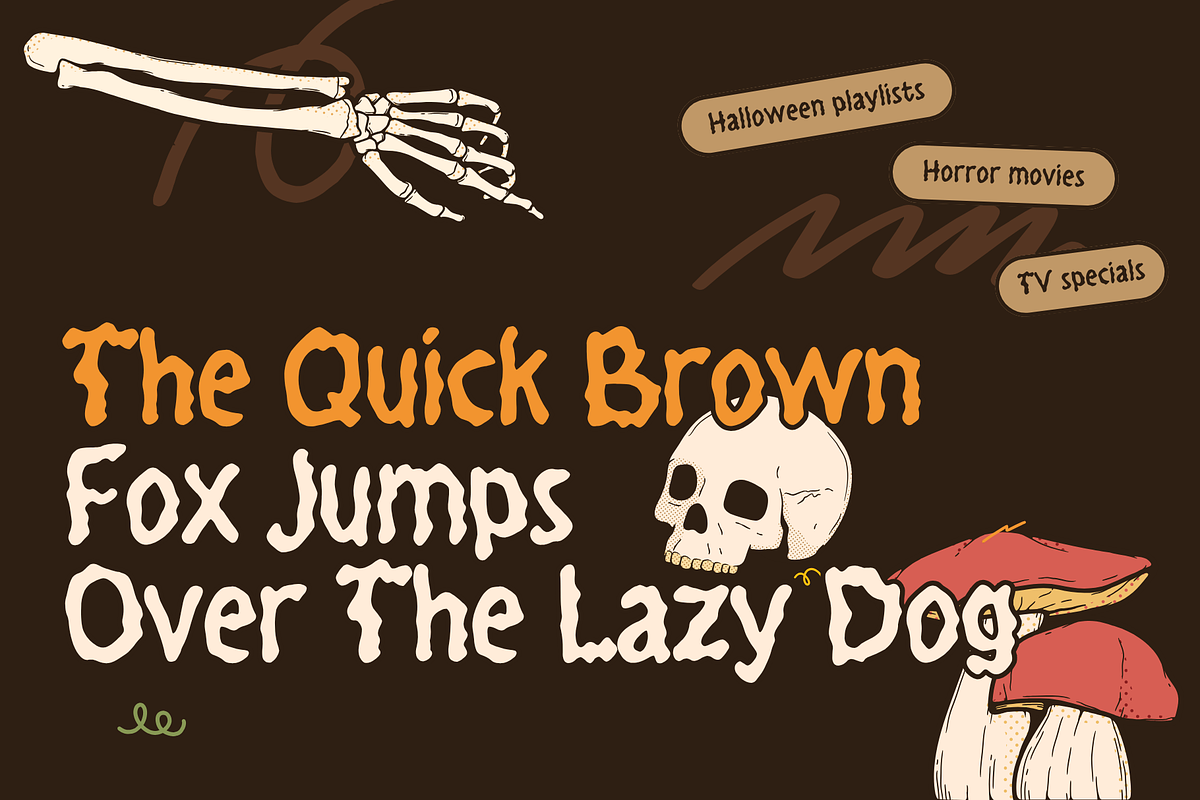 Ghoul Stain – Organic Horror Font, a Handwritten Font by BearyType Studio (Photo 7 of 10)