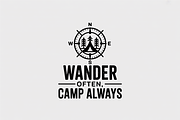 Camping T-Shirt Quote Bundle, an Illustration by jahid234 (Thumbnail 3 of 8)