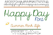 Font Happy Day Cursive Script Cute!, a Script Font by PageLightStudios (Thumbnail 8 of 8)
