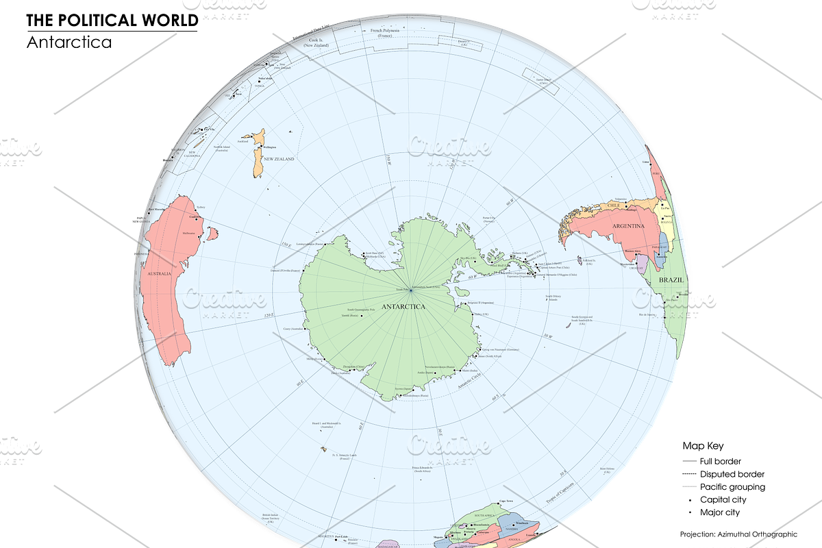 Globe Political Map - Bundle, an Education Illustration by Cartorical (Photo 3 of 8)