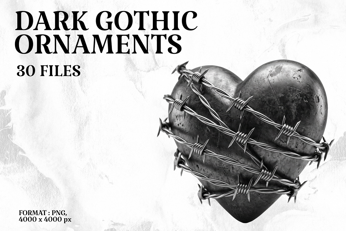 Dark Gothic Ornament, an Object Graphic by PopotLane (Photo 1 of 7)