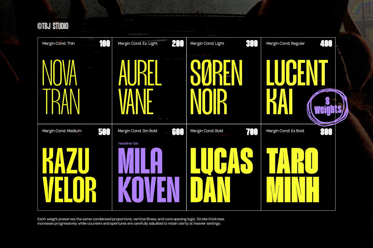TBJ Margin Condensed – Strong Bold, a Font by Taboja Studio (Photo 3 of 15)