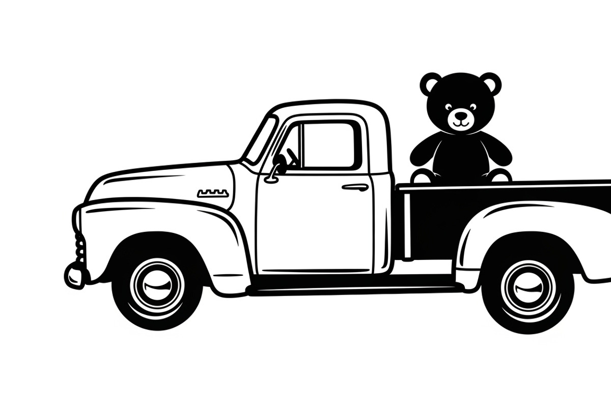 Cute baby toy truck design featuring, an Illustration by Amazin_art (Photo 33 of 33)